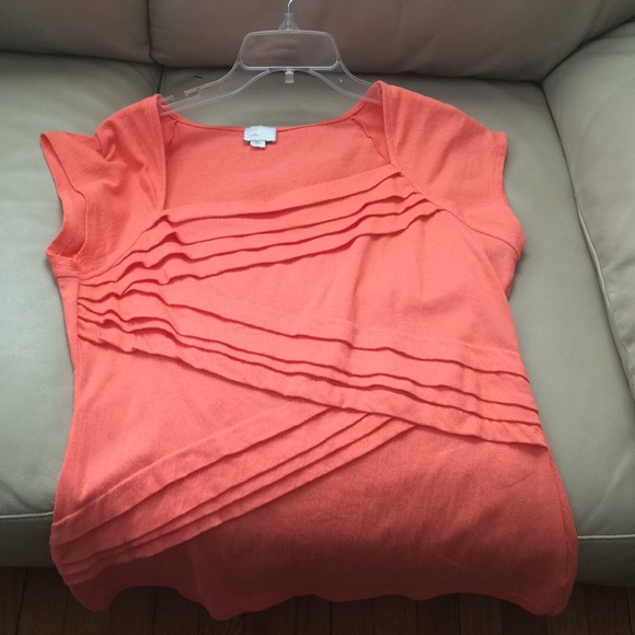 Anthropologie coral shirt - Picture 4 of 4